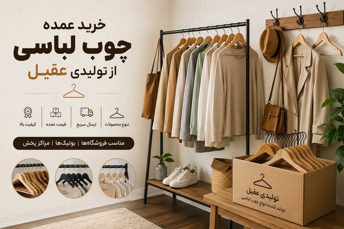 خرید عمده چوب لباسی